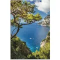 Wandbild ARTLAND "Punta de Masullo, Insel Capri, Italien", blau (farbe bild(er): blau), B:80cm H:120cm, Bilder, als Alubild, Outdoorbild, Leinwandbild, Poster, Wandaufkleber