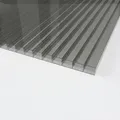 Doppelstegplatten 16 mm Anthrazit – 3-fach Struktur Polycarbonat 1200 x 5000