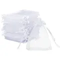 Organza Säckchen Weiß 120 Stück Geschenke Schmuck Hochzeiten Party