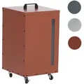 Pelletbehälter HWC-Q30, Pelletbox, Aufbewahrungsbox für z.B. Tierfutter, Sichtfenster Rollen 62x36x36cm ~ kupferfarben