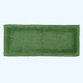 Homescapes Badläufer grün, Premium Badematte 40x100 cm, Badteppich Baumwolle mit Wende-Design
