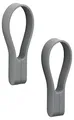 Zone Denmark Loop Handtuchklammern, Handtuchaufhänger, Magnetische Handtuchclips, Klammern/Clips für Handtücher und Geschirrtücher, 9 cm, 2 Stück, Grau