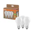 3er OSRAM E27 besonders effizientes  LED Leuchtmittel matt 7,2W wie 100W 2700K