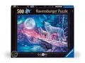 Erwachsenenpuzzle 500 Teile - Wolf im Nordlicht | Spiel | Star Line | Puzzle