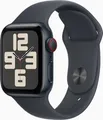 Apple Watch SE (schwarz, Aluminium, 40 mm, Sportarmband
