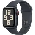 Apple Watch SE 2024 4G 40 mm Mitternacht Sportarmband S/M
