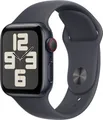 Apple Watch SE (2024) GPS + Cellular 40mm Aluminiumgehäuse Sport Band Mitternacht S/M