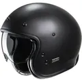HJC V31 Solid Retro Jethelm, schwarz, Größe M für Männer