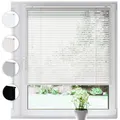 SONELLO Aluminium Jalousie 70cm x 130cm Weiß Alu Jalousie Klemmfix ohne Bohren Sichtschutz Blendschutz Lichtschutz Sonnenschutz für Fenster und Türen
