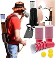 Premium Bierrucksack 3L & Getränkerucksack inkl. 50 Becher – Mobile Bierzapfanlage für JGA, Karneval, Festival & Outdoor Partys