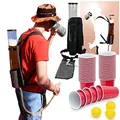 Der Kulthit - Bierrucksack Bier-Spender Rucksack Getränkerucksack 1 x 3 Liter Kapazität (Bierrucksack 3 Liter + 50 Cups)
