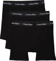 Calvin Klein Herren 3er Pack Boxershorts Briefs Boxer Brief Stretch, Schwarz (Black W. Black Wb), M