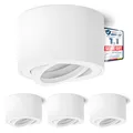 4x SMOL Aufbauleuchte schwenkbar weiß Deckenaufbauspot Deckenleuchte Lampe Spot