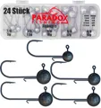 Paradox Fishing Jigköpfe Set (5g/7,5g/10g/12g/15g) 25-teilig je 5/4 Jighaken Jig