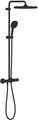 GROHE Vitalio Comfort 250 Duschsystem mit Thermostatbatterie, Wandmontage, Quickfix, mattschwarz (266962431)