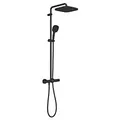 Grohe Vitalio Comfort 250 Duschsystem 266962431 mit Thermostatbatterie für die Wandmontage mattschwarz