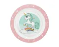 Unicorn Academy Brotteller Rainbow Kinder Teller Mikrowellengeeignet für zu Hause