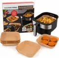 GOURMETmaxx Backpapier-Schalen 50x Airfryer Heißluftfritteuse 16x16cm