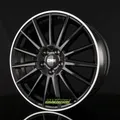 4x CMS C23 diamond rim black 8x19 ET30 - LK5/112 ML66.5 Felge Alu
