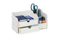 relaxdays Organizer Schreibtisch Organizer mit Schubladen, weiß