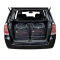 KJUST 5 Taschen Kofferraum Set spez. für OPEL ZAFIRA / ZAFIRA FAMILY B schwarz