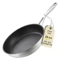 SILBERTHAL Bratpfanne Pfanne Edelstahl Pfanne Kochen Braten Küche 28 cm