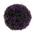 Künstliche Zimmerpflanze Deko Pflanzenkugel Lila Ø18cm Künstlich für Bodenvasen, Viana, Höhe 18 cm