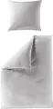 BIERBAUM Bettwäsche Mako-Satin silber 155x220cm, mit 1 Kissen