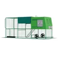 Agrarzone Mobiler Hühnerstall Kunststoff Egg Palace - Extra großer Hühnerstall mit Auslauf & Rädern - Milbenhemmend & Winterfest - Hühnerhaus für 4-6 Hühner