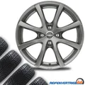 4x Alu Winterräder für Dacia Logan Reifen 185/65R15 Conti