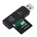 Cardreader Kartenadapter Kartenleser Micro SDXC SDHC SD TF USB 3.0 Schwarz Z237