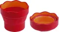 Wasserbecher Faber-Castell Clic & Go rot-brombeer 181517 Pinselbecher faltbar