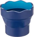 FABER-CASTELL 181510 - Wasserbecher CLIC & GO, faltbar blau Malkasten Farbkasten