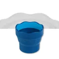 Wasserbecher CLIC&GO blau mit praktischem Faltmechanismus
