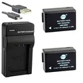 DSTE DMW-BMB9 Li-Ionen Batterie (2-Pack) und Micro USB Ladegerät Kompatibel für Panasonic Lumix DMC-FZ40 DMC-FZ45 DMC-FZ47 DMC-FZ48 DMC-FZ60 DMC-FZ62 DMC-FZ70 DMC-FZ72 DMC-FZ80 DMC-FZ100 DMC-FZ150
