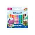 Pelikan Combino Fasermaler Filzstifte 9 Stück mix +match Super411 mit Tiermotive