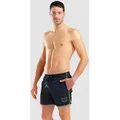 Badeshorts 36,5 cm Herren arena Big Logo Borders - Black-sage - M