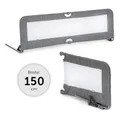 Hauck Bettschutzgitter Sleep'n Safe Plus XL - Melange Grey, Bettgitter 150 x 50 cm - kompakt faltbar