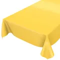 Wachstuchtischdecke Wachstuch abwaschbare Tischdecke Uni Glanz Einfarbig Gelb Schnittkante 240 x 140cm