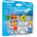 PLAYMOBIL Duo Pack Verkehrshelfer und Schulkind 0 0 STK - Beige