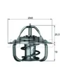 MAHLE Thermostat für OPEL ASCONA B,GT,KADETT A B C D,MANTA B,OLYMPIA A; SAAB 96