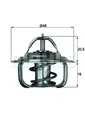 Thermostat TX 1 87D MAHLE für AUDI DAEWOO OPEL SAAB VW