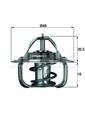 Thermostat Kühlmittel BEHR TX 1 87D für OPEL SAAB VW AUDI DAEWOO 96 80 GT 82 50