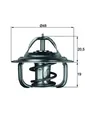 MAHLE Thermostat Kühlmittel TX 1 87D für SAAB AUDI VW DAEWOO OPEL MANTA NEXIA 80
