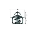 1x Thermostat, Kühlmittel MAHLE TX 1 87D passend für AUDI FORD OPEL VAUXHALL