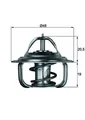 MAHLE TX 1 87D Thermostat, Kühlmittel für AUDI DAEWOO OPEL SAAB VW