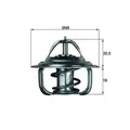 ORIGINAL® Mahle Thermostat, Kühlmittel für VW POLO Ford ESCORT VI Turnier