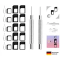 4 in 1 Nano SIM Adapter Kit mit Extractor für Smartphone, Micro zu Regular