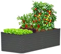 KONIFERA Hochbeet "Emmy", bodenloses Gartenbeet aus verzinktem Stahl, mit Verstrebungen für mehr Stabilität, in zwei Farben