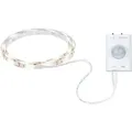 Paulmann Led Strip Batteriebetrieben, 1m, 3000 K Warmweiß, Weiß, Bewegungsmelder, Dämmerungssensor